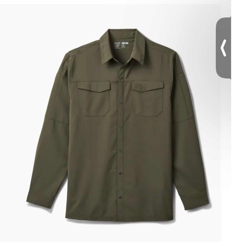 5.11 Tactical Long Sleeve Button Up Shirt Utility Pockets Men's Small